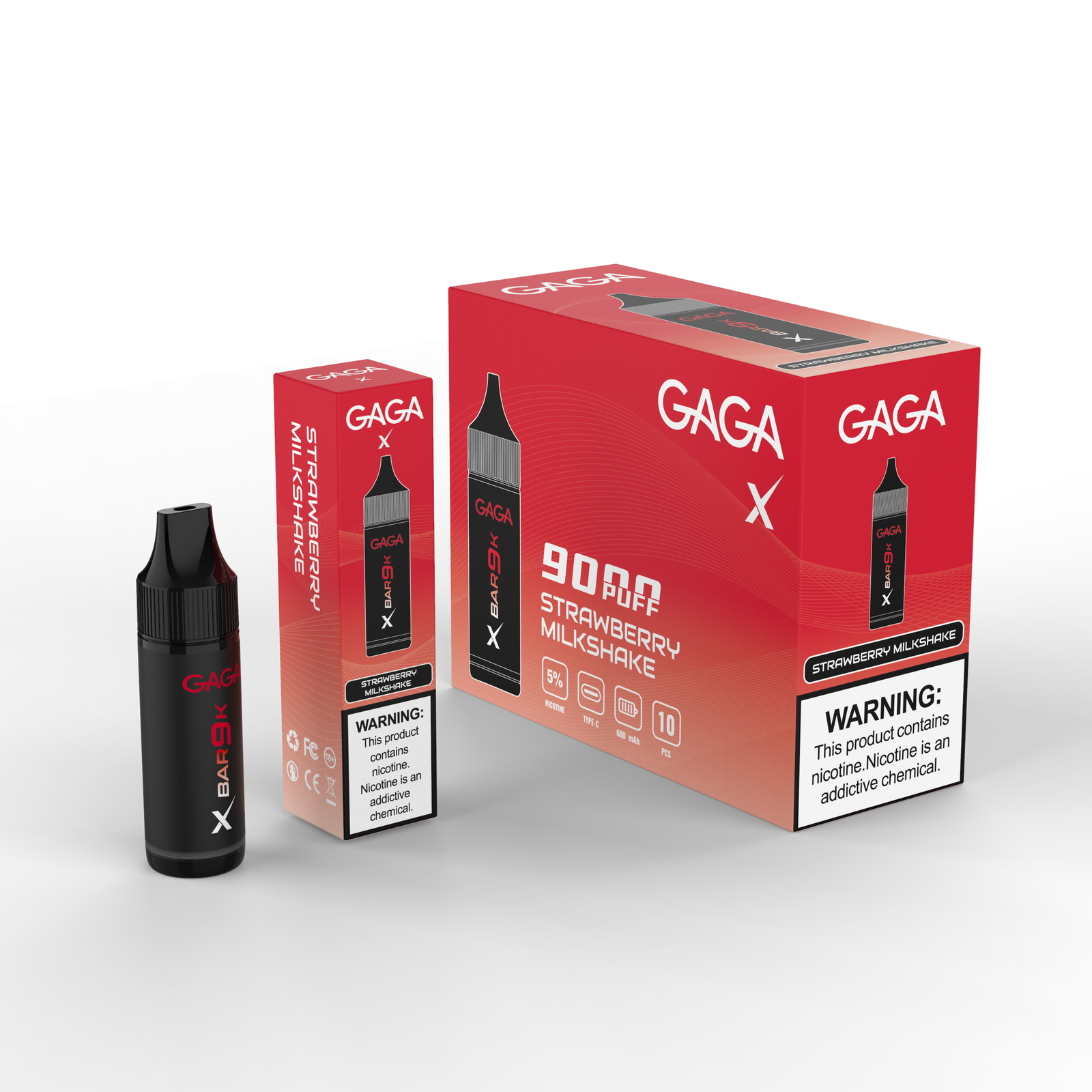 GAGA X Bar 9K — Strawberry Milkshake - Image 3